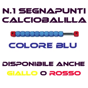 QT.1 SEGNAPUNTI BLU A CUBETTI BILIARDINO CALCETTO CALCIOBALILLA NUOVO - Foto 1 di 1