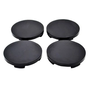 Satz schwarze Nabenkappen Felgen Auto Radmitte 64/62mm Seat Audi Vw K09b - Bild 1 von 4
