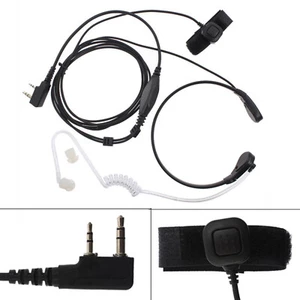 Zestaw słuchawkowy Mikrofon Słuchawki do Baofeng UV5R UV82 888S do Kenwood HYT Walkie Talkie E - Zdjęcie 1 z 10