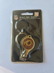 NFL 3-IN-1 KEYCHAIN NAIL CLIPPERS/BOTTLE OPENER/KEY RING WASHINGTON REDSKINS VTG - Picture 1 of 5