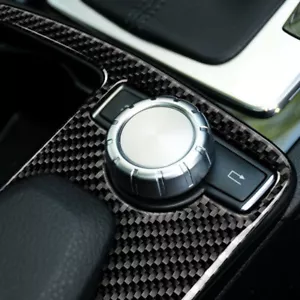 Carbon Fiber Interior Gear Box Panel Cover Trim For Mercedes Benz W204 W212 C/E - Picture 1 of 12