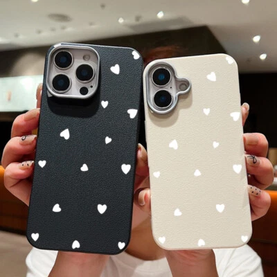 For iPhone 16 Pro Max 15 14 13 12 11 6 7 8 SE Heart Shockproof Phone Case Cover - Image 1 of 4