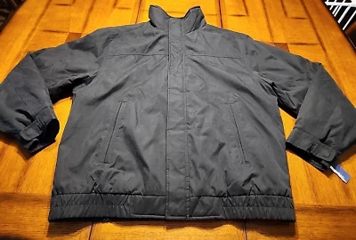 CHAQUETA FORRADA DE LANA Y VELLÓN DE MICROFIBRA NEGRA CÁSCARA SUAVE CROFT & BARROW PARA HOMBRE~NUEVA CON ETIQUETAS Foto 1 de 4