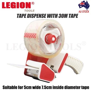 Packing Tape Dispenser Gun For 48-50mm Width Roll Stick Low Noise Tape Cutter - Picture 1 of 12