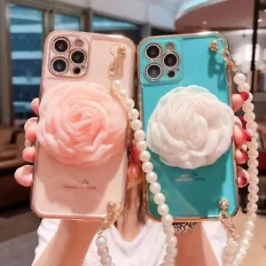 For iPhone 12 11 Pro Max XR Heavy Duty Case Wrist Chain Bracelet Luxury Cover - Picture 1 of 13