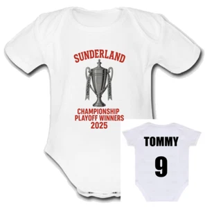 sunderland Strampler Baby Weste Grow Championship Playoff Gewinner 2025 AFC Safc - Bild 1 von 1