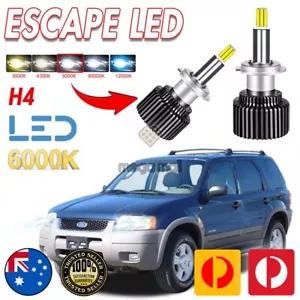 LED HEAD LIGHT For FORD Escape 2001 - 2005 Bulb CANBUS H4 LOW / HIGH No ERROR - Picture 1 of 12
