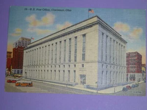 3 Ohio OH postcard Cincinnati University, Post Office and General Hospital Linen - Picture 1 of 6