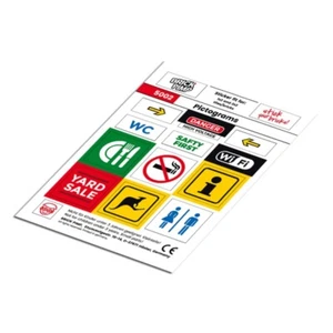 Pictograms ❤️ STICKER fit for building blocks tiles /5002 - Picture 1 of 1
