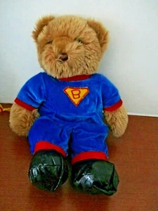 16" TEDDY BEAR w/ SUPER HERO COSTUME - Picture 1 of 1