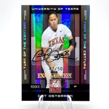 2008 Donruss Elite Extra Edition Cat Osterman #197 Rookie Auto /50 Softball