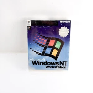 Microsoft Windows NT Workstation 4.0 CD Full Version Retail Box Factory SEALED - Picture 1 of 8
