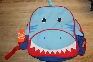 NUEVA Mochila Wonder Nation 12" Niños Shark Critter con Bolsillos de Malla - Imagen 1 de 4