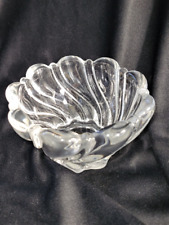 Mikasa Peppermint Clear Swirl Crystal Candy Dish Nut Bowl Germany