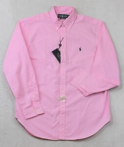 Ralph Lauren Dress Shirt Pink Plaid Button-Front L 16 1/2 34/35 NWT $90