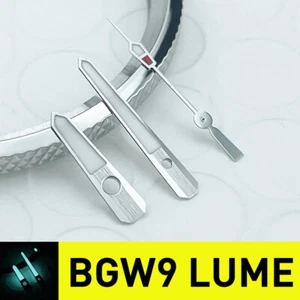 NH35A BGW9 Lume Marine MM300 Master SBDX Silver Watch Hands Set Mod Brushed - Picture 1 of 6