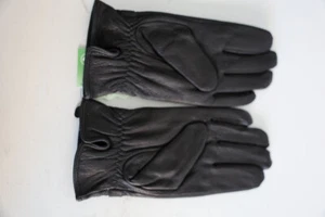 100% Real deer leather gloves men gloves soft lining with warm faux fur 24*11cm - Picture 1 of 4