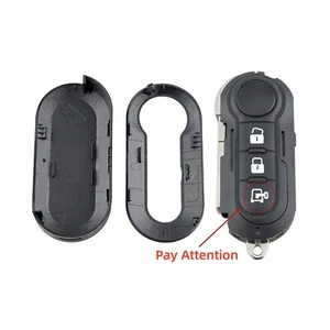 3 Button Flip Key Case Remote Fob Shell For Vauxhall Combo Iveco Eurocargo Van - Picture 1 of 9