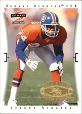 1997 Score Hobby Reserve Denver Broncos Football Card #216 Tyrone Braxton