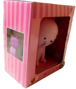 Pink Cat Night Light. Love in the Air, Collectible, Rare - Picture 1 of 7