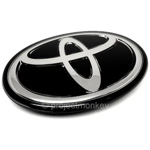 OEM Toyota 53141-WAA04 20-22 Supra A90 Delantero "T" Emblema Negro Insignia Pieza Original - Imagen 1 de 2