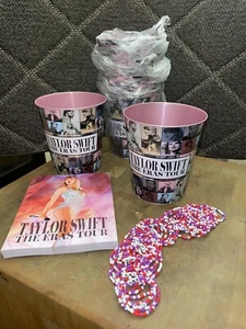 TAYLOR SWIFT BRAND NEW PINK AMC EXCLUSIVE POPCORN BUCKET BUNDLE THE ERAS TOUR!! - Picture 1 of 9
