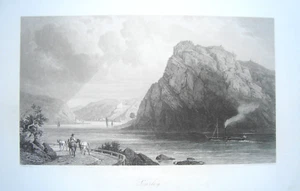 Loreley Rhein antiguo grabado en acero de Höfer a Emminger raro 1853 RRR - Imagen 1 de 1