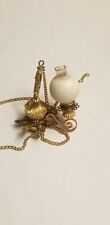 Dollhouse miniature hanging Victorian style oil lamp lighting fixture chandelier