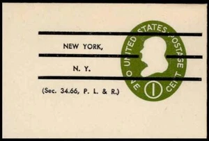SCOTT #U532b Precancelled VERY FINE MINT FULL CORNER - Bild 1 von 3