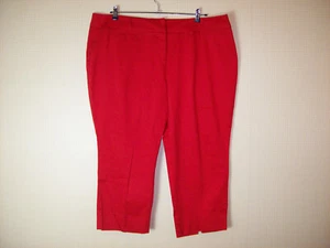Rote Slacks Hose Damen Gr. 22 kurz von Avenue neu mit Etikett - Bild 1 von 5