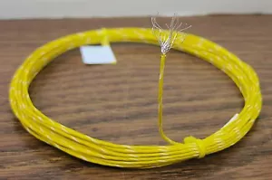 25 pies 24 AWG Enchapado en Plata PTFE (teflón) Alambre Amarillo Blanco 19 hebras SPC - Imagen 1 de 2