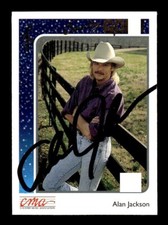 ALAN JACKSON SIGNED 1992 STERLING COUNTRY GOLD #50 CMA ON-CARD AUTO