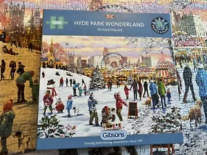 Gibsons, 1000 Jigsaw Puzzle, Hyde Park Wonderland, Richard Macneil. Complete - Picture 1 of 6