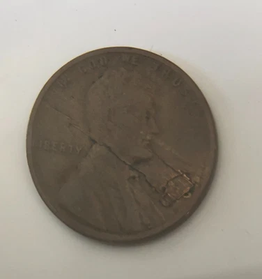1936 Lincoln Wheat Penny Die Break/Die Chip interior Crack RARE! - Image 1 of 3
