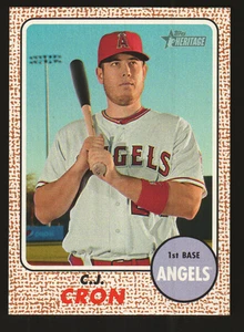 2017 Topps Heritage #53 - C.J. Cron - Los Angeles Angels  17-1177 - Picture 1 of 2