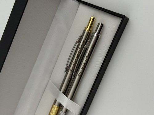 Personalized Mechanical Pencil Set of 2 Engraved Pencils Gift Box ...