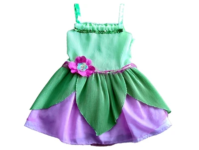 DISNEY TINKERBELL COSTUME PIRATE FAIRY TINK'S PIXIE DRESS SZ 3+ (FITS 3-6 yr) - Image 1 of 4