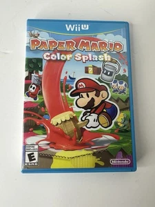 Paper Mario: Color Splash - Nintendo Wii U Pre-Owned CIB Tested & Working - Picture 1 of 5