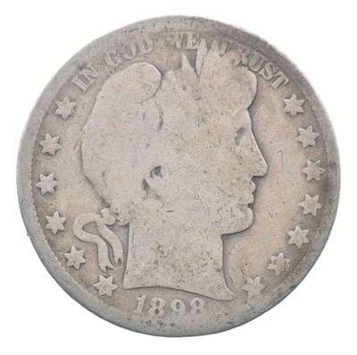 Better 1898 US Barber 90% Silver Half Dollar Coin Collection Set Break *154 - Image 1 of 3