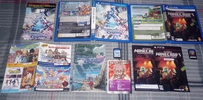 Japanese Ragnarok Odyssey PlayStation PS Vita Japanese With Card. Minecraft Lot - Image 1 of 4