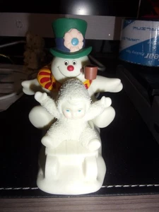 Figura de Navidad Department 56 Snowbabies “Fun With Frosty the Snowman” 2003 - Imagen 1 de 2