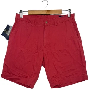 Polo Ralph Lauren pantaloncino uomo 32 rosso chino vestibilità classica piatto davanti spiaggia preppy - Foto 1 di 15