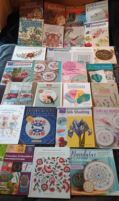VARIOUS EMBROIDERY BOOKS TO PICK & MIX SHOP CLEARANCE SALE - Image 1 of 4
