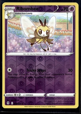 Ribombee 079/203 Pokemon SWSH07: Evolving Skies Reverse Holo - Image 1 of 2