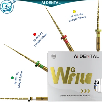 Dental Endodontic Rotary Files Wave One Gold Root Canal File Niti Alloy 25mm - Image 1 of 4