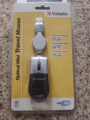 Verbatim [49003]VerbatimVerbatim Mini Optical Mouse, Retractable... - Image 1 of 4