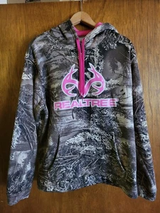 realtree girls hoodie size XXL camo pink lined outerwear outdoor - Picture 1 of 5