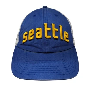 '47 Brand Snapback Mesh Back Hat Blue OSFA MLB Seattle Marines Embroidered Logo - Foto 1 di 9