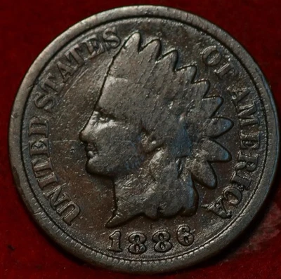 1886 Type 2 Philadelphia Mint Indian Head Cent - Image 1 of 2