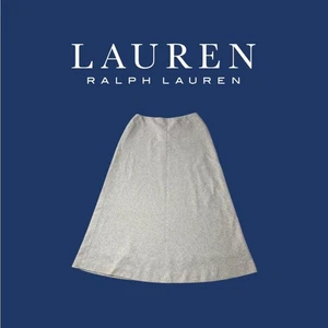 Lauren Ralph Lauren Maxirock Wollmischung A-Linie meliert grau Stretch weich gefüttert - Bild 1 von 7